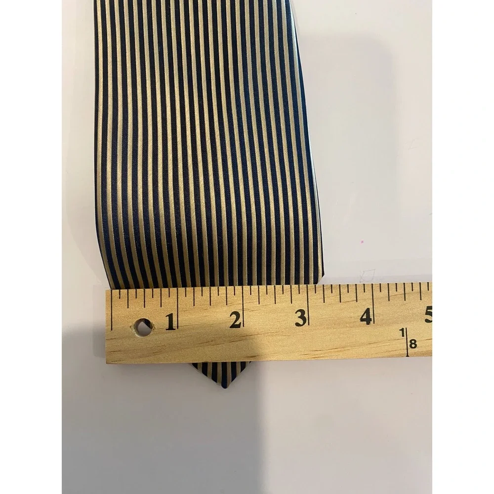 Gianfranco Italy Men's Micro Fiber Hand‎ Made Striped Necktie
